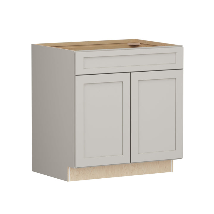 Shenandoah PRO Express Breckenridge 33-in W x 34.5-in H x 24-in D Stone Full Overlay Maple Sink Base Fully Assembled Plywood Cabinet (Recessed Panel Shaker Style)
