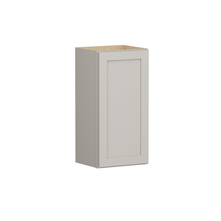 Shenandoah PRO Express Breckenridge 15-in W x 30.125-in H x 12-in D Stone Full Overlay Wall Fully Assembled Plywood Cabinet (Recessed Panel Shaker Door Style)
