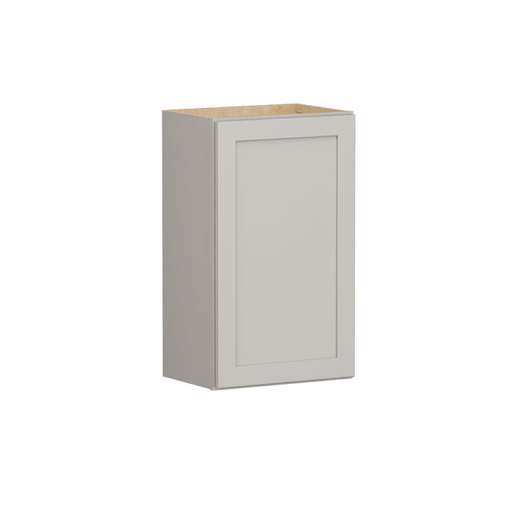 Shenandoah PRO Express Breckenridge 18-in W x 42.125-in H x 12-in D Stone Full Overlay Wall Fully Assembled Plywood Cabinet (Recessed Panel Shaker Door Style)