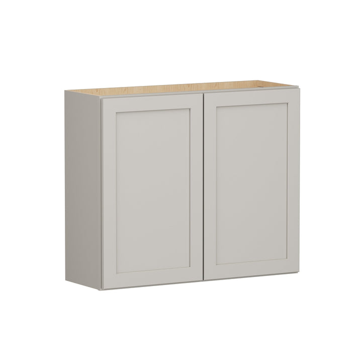 Shenandoah PRO Express Breckenridge 36-in W x 30.125-in H x 12-in D Stone Full Overlay Wall Fully Assembled Plywood Cabinet (Recessed Panel Shaker Door Style)