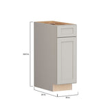 Shenandoah PRO Express Breckenridge 12-in W x 34.5-in H x 24-in D Stone Full Overlay 1-Drawer Base Fully Assembled Plywood Cabinet (Recessed Panel Shaker Style)