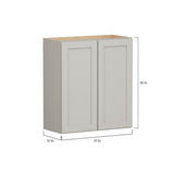 Shenandoah PRO Express Breckenridge 27-in W x 36.125-in H x 12-in D Stone Full Overlay Wall Fully Assembled Plywood Cabinet (Recessed Panel Shaker Door Style)