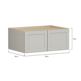 Shenandoah PRO Express Breckenridge 36-in W x 18.125-in H x 24-in D Stone Full Overlay Wall Fully Assembled Plywood Cabinet (Recessed Panel Shaker Door Style)