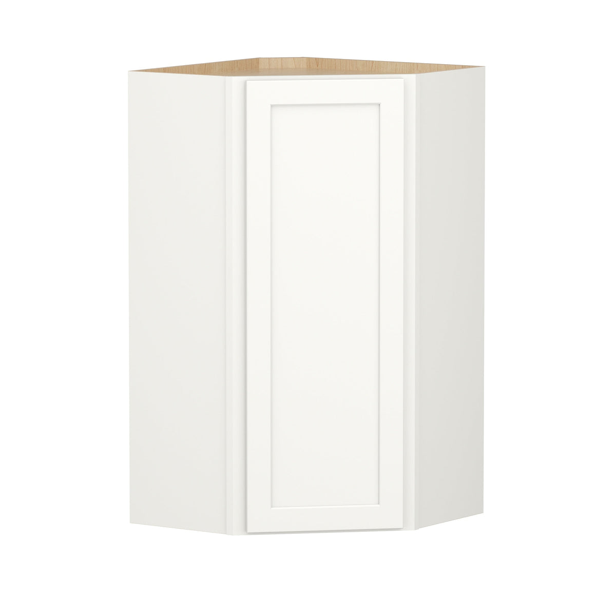 Shenandoah PRO Express Breckenridge 24-in W x 42.125-in H x 15-in D Linen Full Overlay Diagonal Corner Wall Fully Assembled Plywood Cabinet (Recessed Panel Shaker Style)