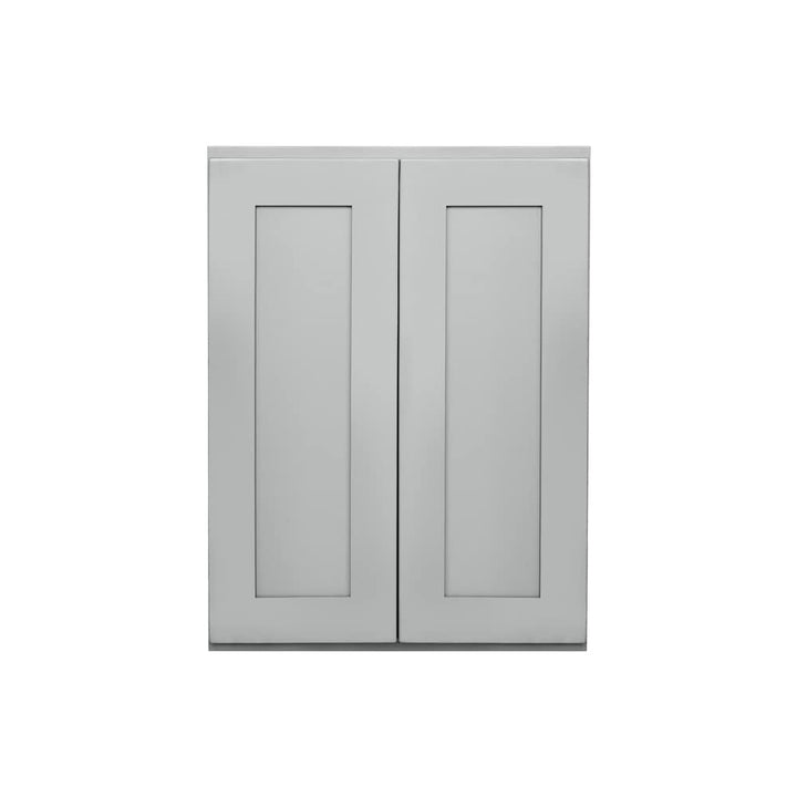 RELIABILT Overlake 27-in W x 36-in H x 12-in D Gray Wall Ready To Assemble Plywood Cabinet (Recessed Panel Shaker Door Style)