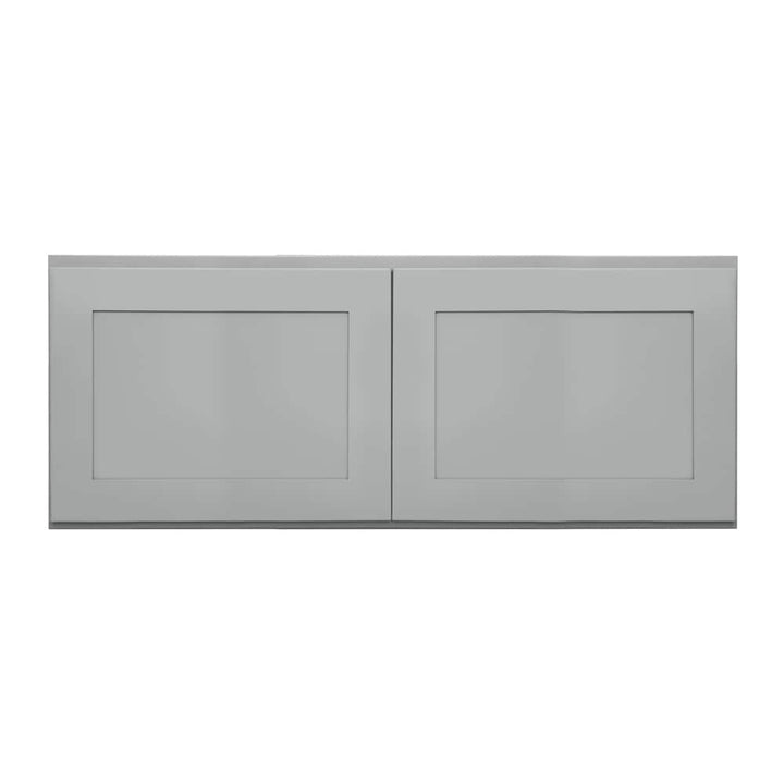 RELIABILT Overlake 30-in W x 12-in H x 12-in D Gray Wall Ready To Assemble Plywood Cabinet (Recessed Panel Shaker Door Style)