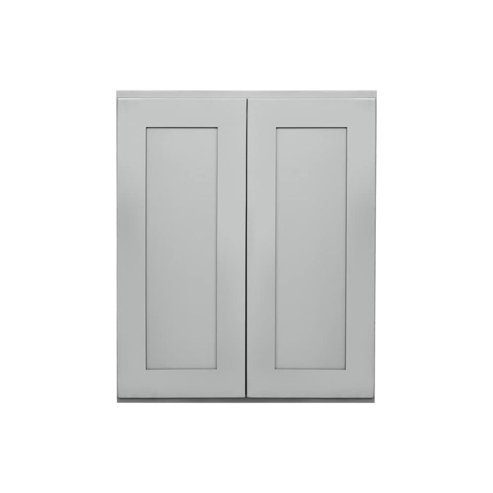 RELIABILT Overlake 30-in W x 36-in H x 12-in D Gray Wall Ready To Assemble Plywood Cabinet (Recessed Panel Shaker Door Style)
