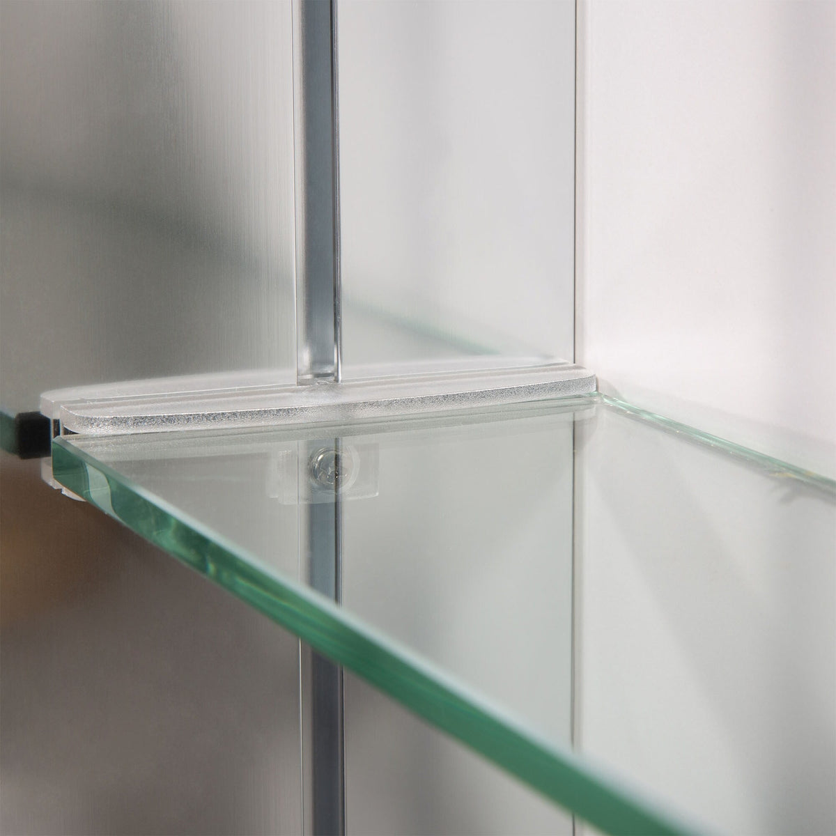 WELLFOR 36-in x 26-in Surface/Recessed Mount Aluminium Mirrored Soft Close Medicine Cabinet