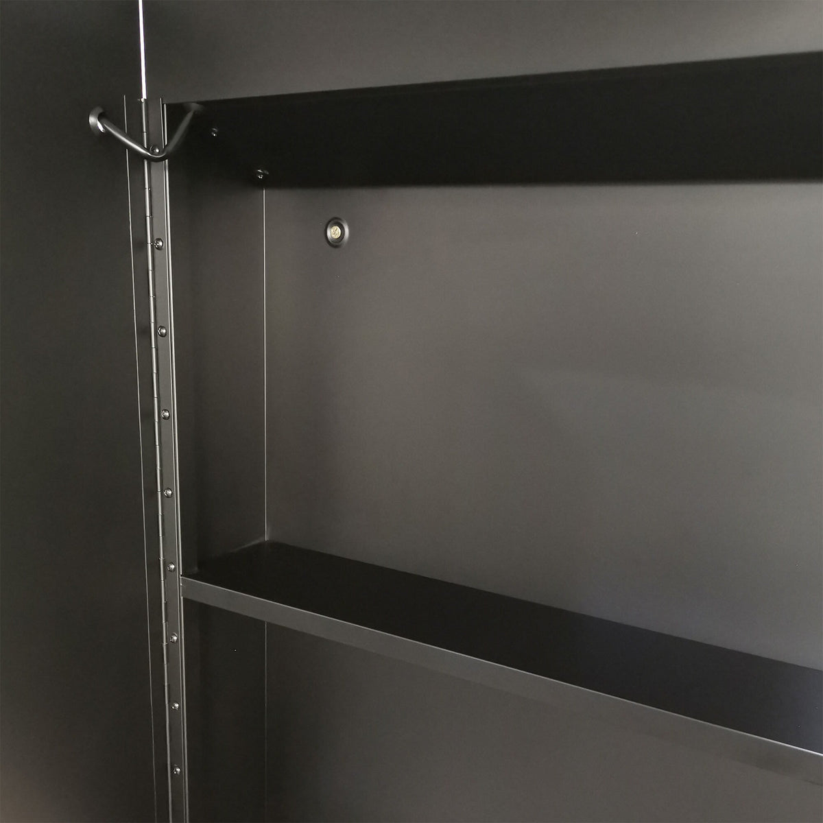 WELLFOR 30-in x 26-in Lighted LED Fog Free Surface Mount Black and Silver Mirrored Medicine Cabinet
