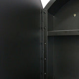 WELLFOR 24-in x 24-in Surface Mount Silver Mirrored Round Medicine Cabinet
