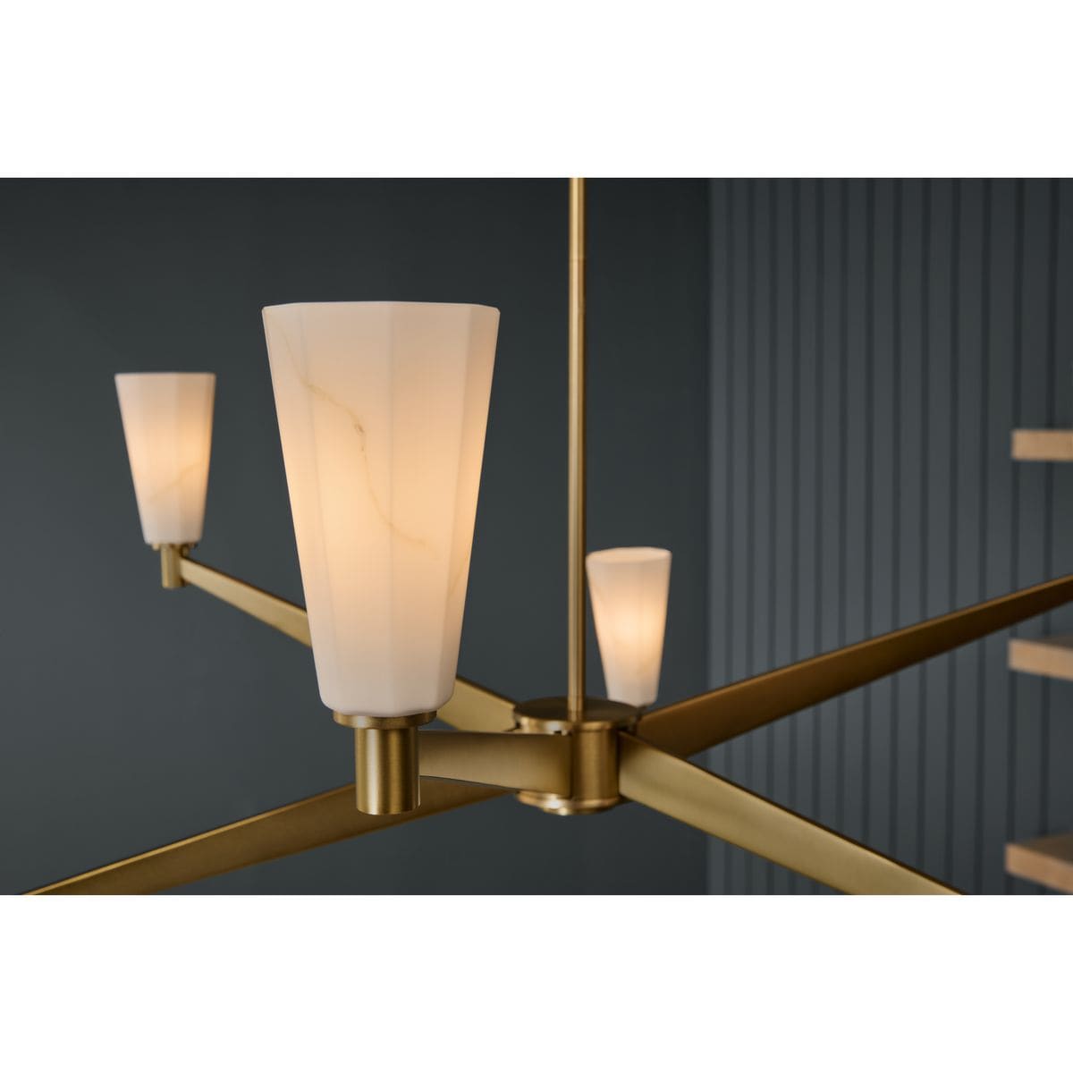 Progress Lighting Tosca 6-Light Matte Black Modern/Contemporary Chandelier