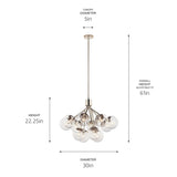 Kichler Silvarious 12-Light Polished Nickel Modern/Contemporary Chandelier
