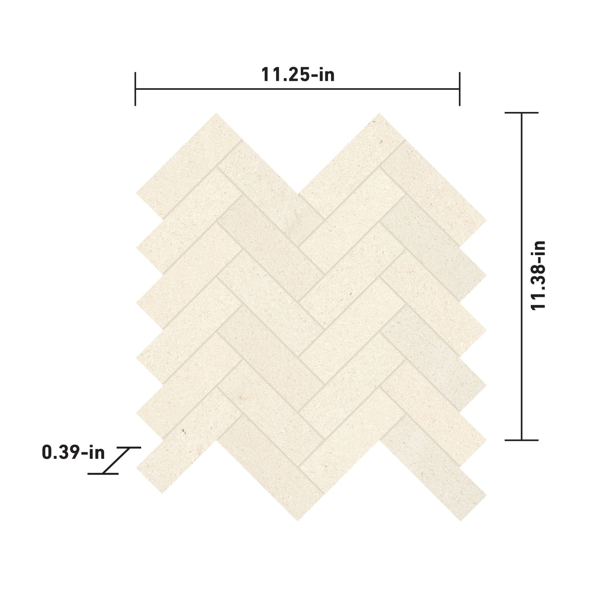 Satori Laguna Sand 11-1/2-in x 11-1/2-in Honed Natural Stone Mosaic Wall Tile (1.13-sq. ft/ Piece)