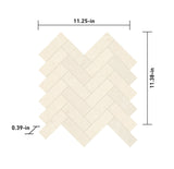 Satori Laguna Sand 11-1/2-in x 11-1/2-in Honed Natural Stone Mosaic Wall Tile (1.13-sq. ft/ Piece)