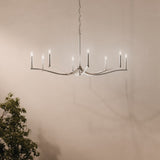 Kichler Malene 8-Light Polished Nickel Traditional Bare Bulb Chandelier