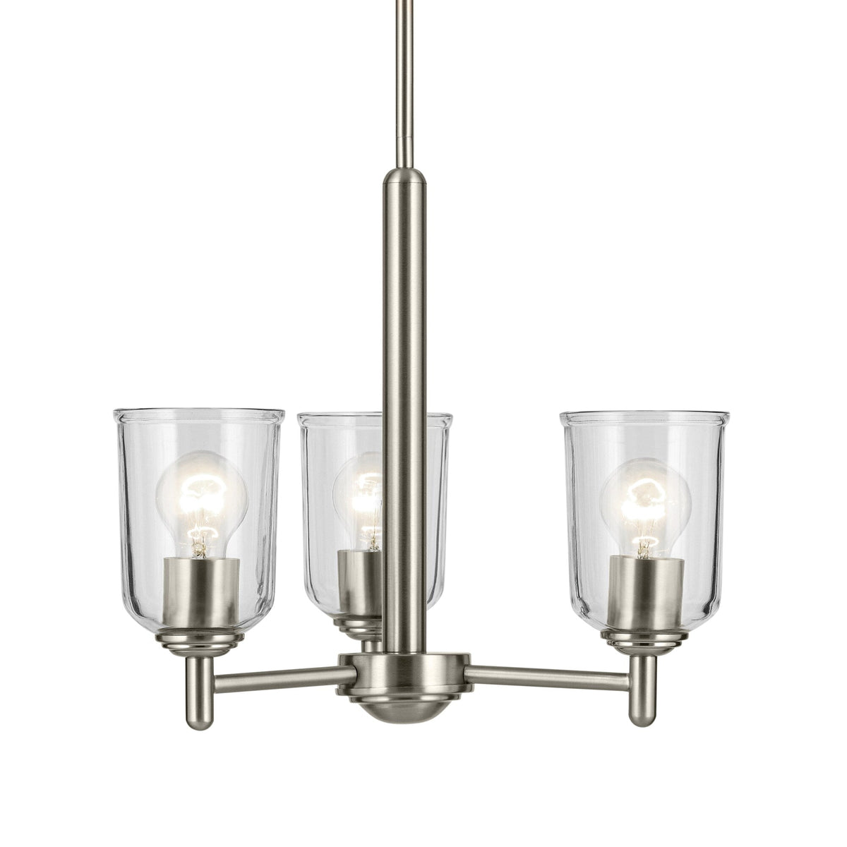 Kichler Shailene 3-Light Brushed Nickel Traditional Chandelier