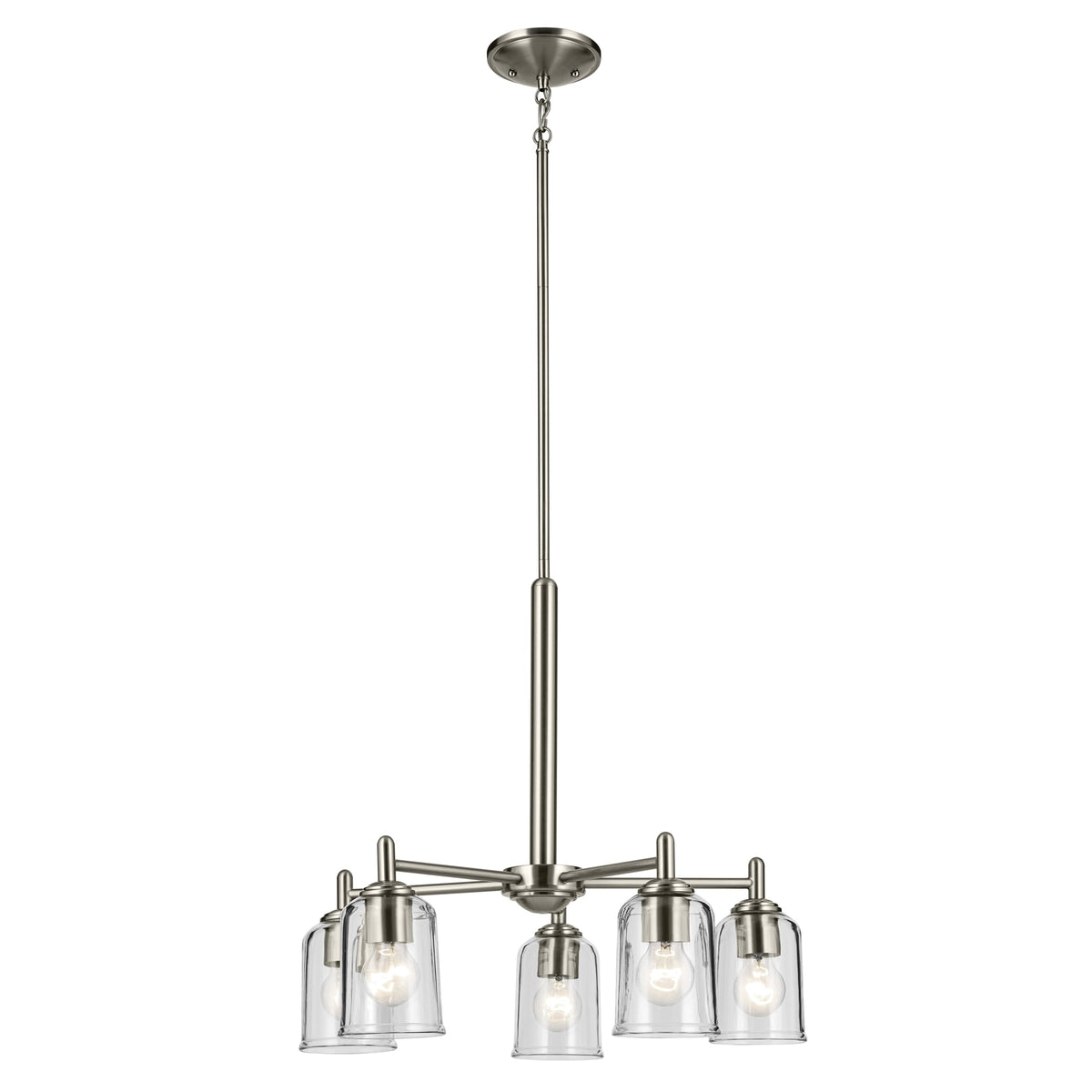 Kichler Shailene 5-Light Brushed Nickel Traditional Chandelier