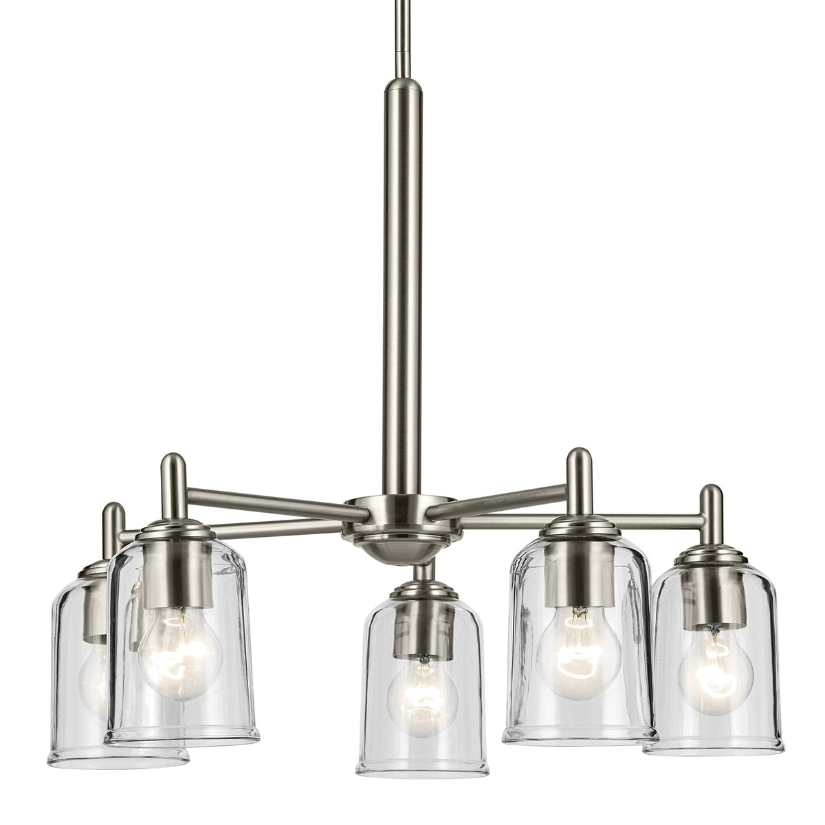 Kichler Shailene 5-Light Brushed Nickel Traditional Chandelier