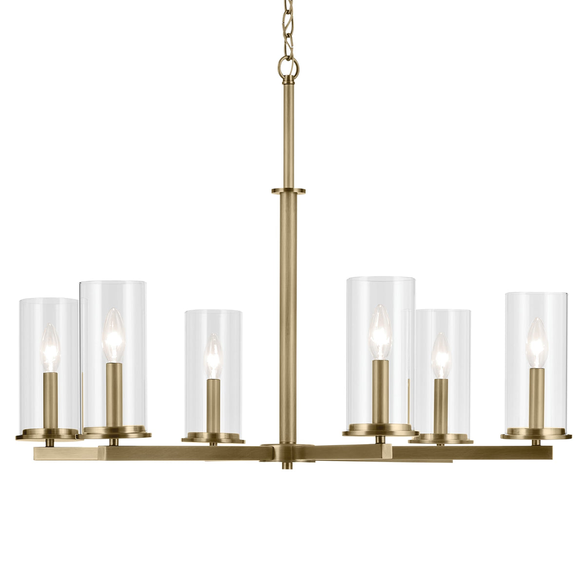 Kichler Crosby 6-Light Gold Modern/Contemporary Chandelier