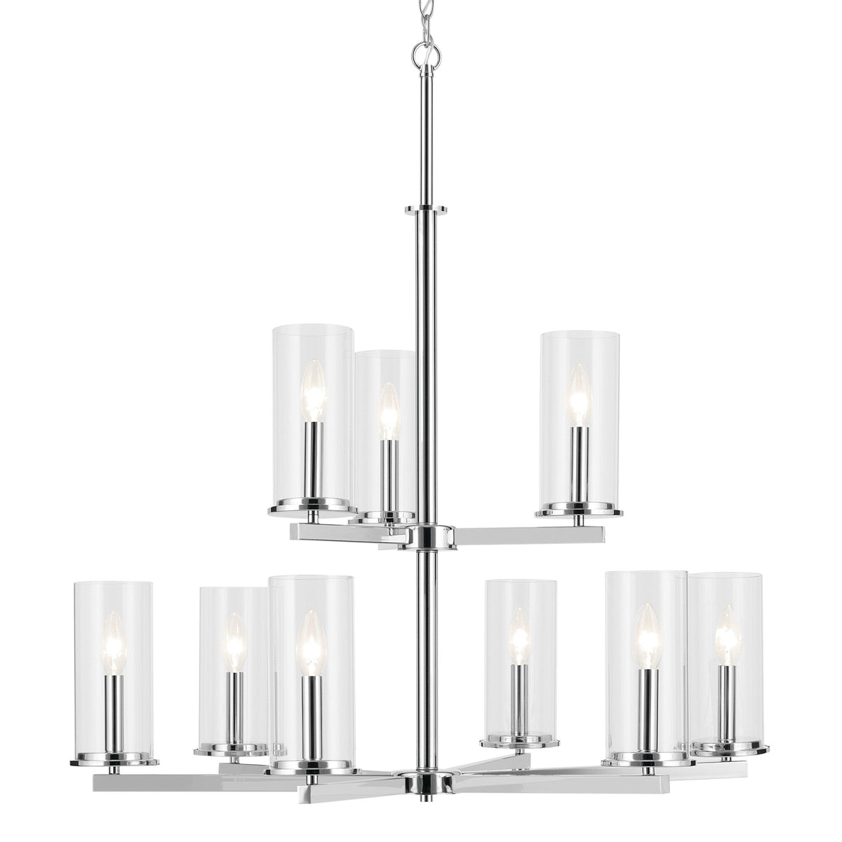 Kichler Crosby 9-Light Chrome Traditional Chandelier