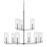 Kichler Crosby 9-Light Chrome Traditional Chandelier