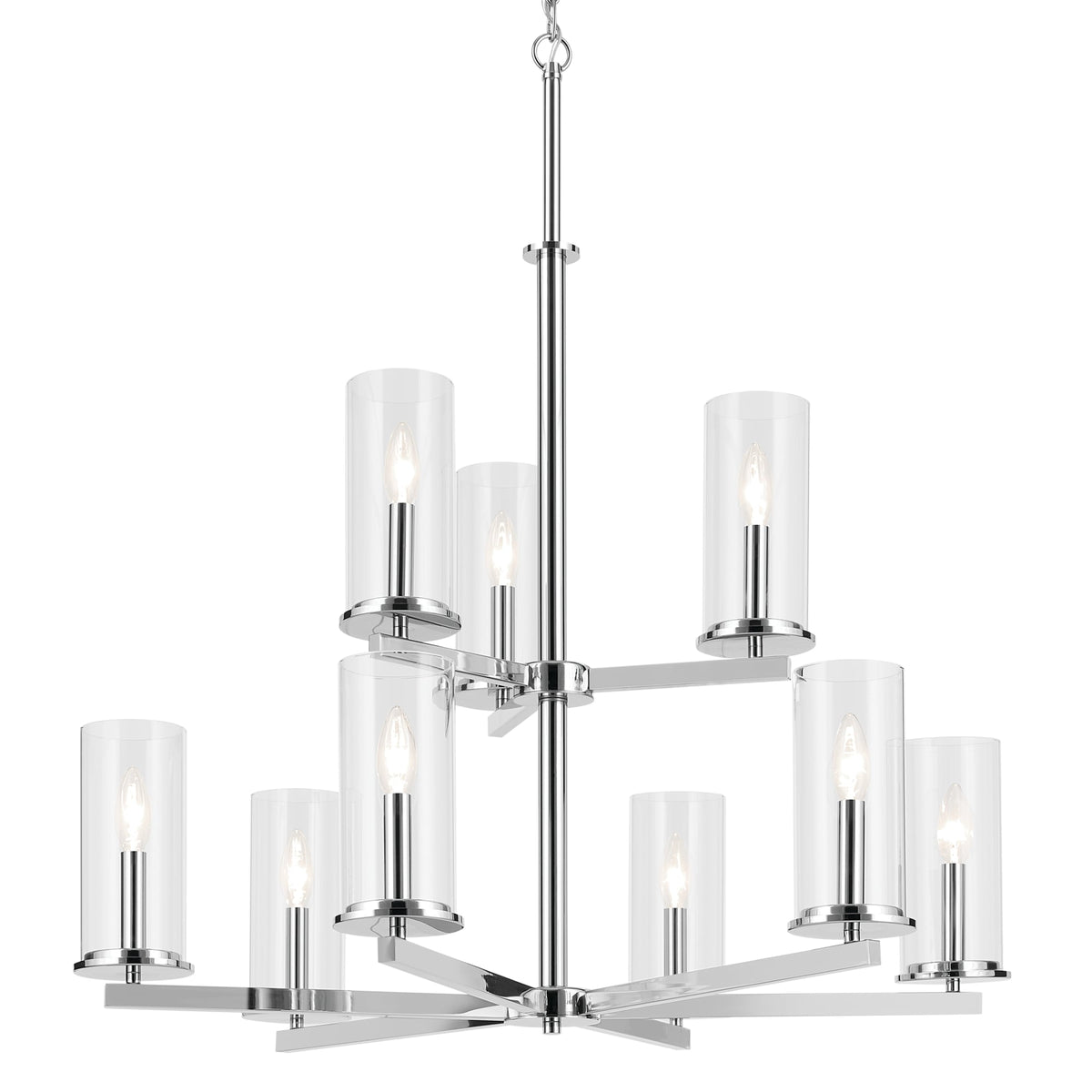 Kichler Crosby 9-Light Chrome Traditional Chandelier