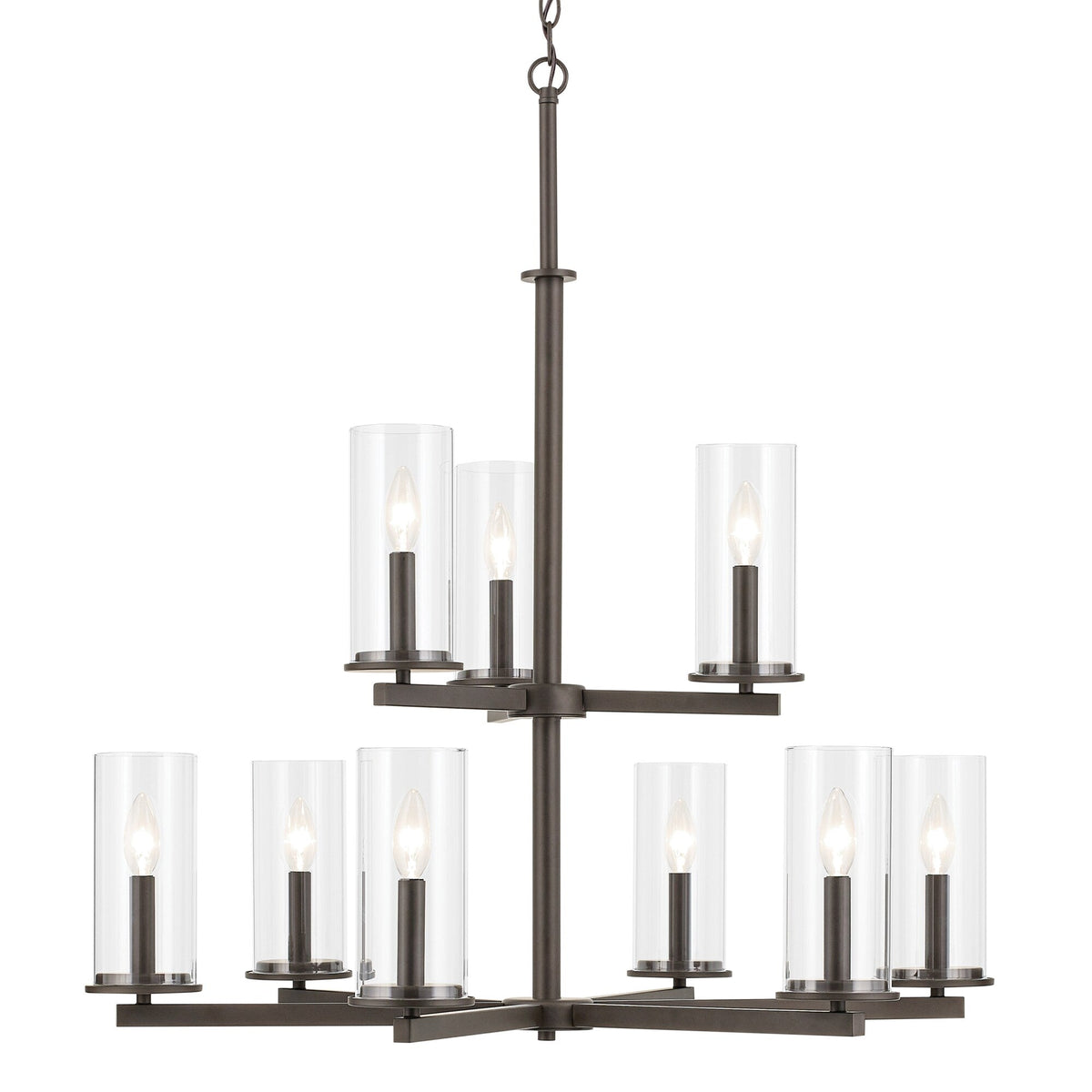 Kichler Crosby 9-Light Bronze Traditional Chandelier