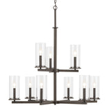Kichler Crosby 9-Light Bronze Traditional Chandelier