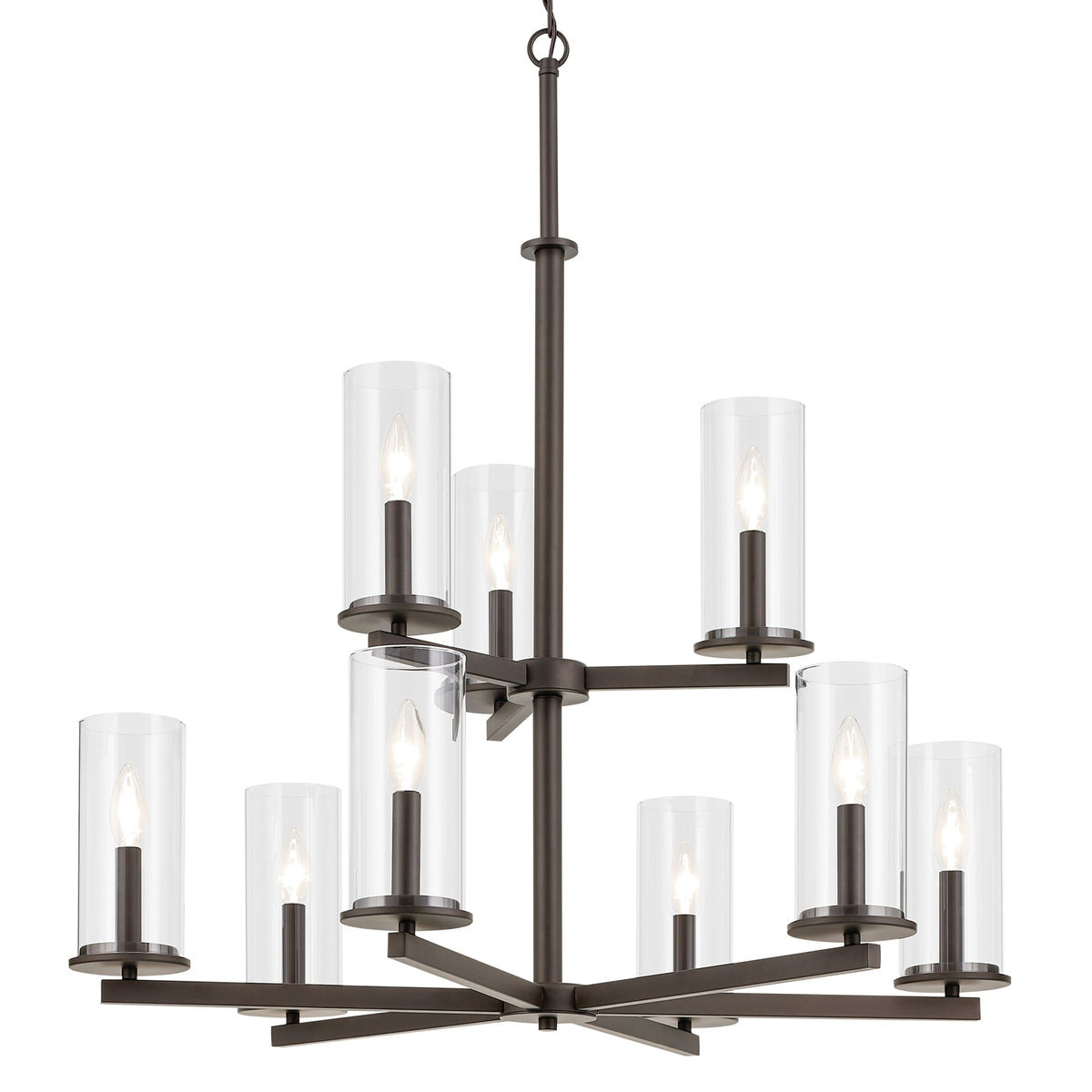 Kichler Crosby 9-Light Bronze Traditional Chandelier