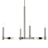 Kichler Tolani 4-Light Polished Nickel Vintage Bare Bulb Chandelier