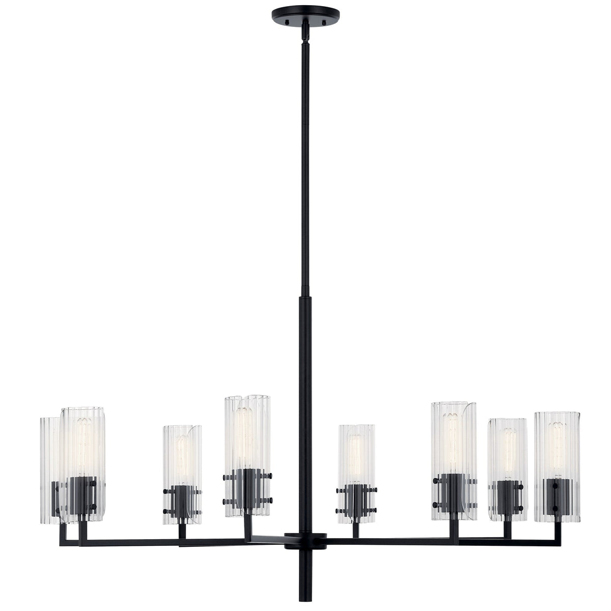Kichler Velestino 8-Light Black Modern/Contemporary Chandelier