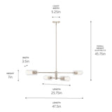 Kichler Velestino 4-Light Polished Nickel Modern/Contemporary Chandelier