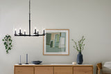 Kichler Crosby 6-Light Black Modern/Contemporary Chandelier