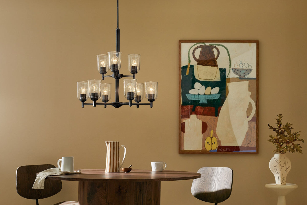 Kichler Shailene 9-Light Black Traditional Chandelier