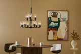 Kichler Shailene 9-Light Black Traditional Chandelier