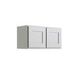 RELIABILT Parkstone 33-in W x 24-in H x 12-in D Grey Wall Fully Assembled Plywood Cabinet (Shaker Door Style)
