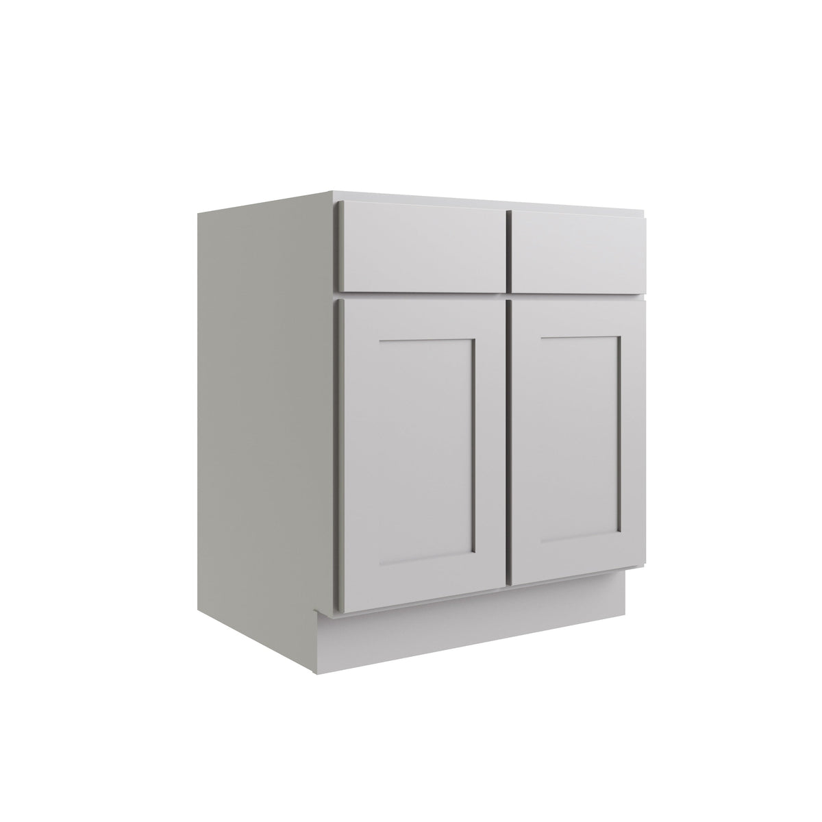 RELIABILT Parkstone 33-in W x 34.5-in H x 24-in D Grey Base Fully Assembled Plywood Cabinet (Flat Panel Shaker Door Style)
