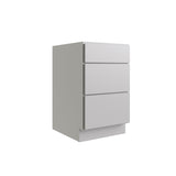 RELIABILT Parkstone 18-in W x 34.5-in H x 24-in D Grey 3-Drawer Base Fully Assembled Plywood Cabinet (Flat Panel Style)