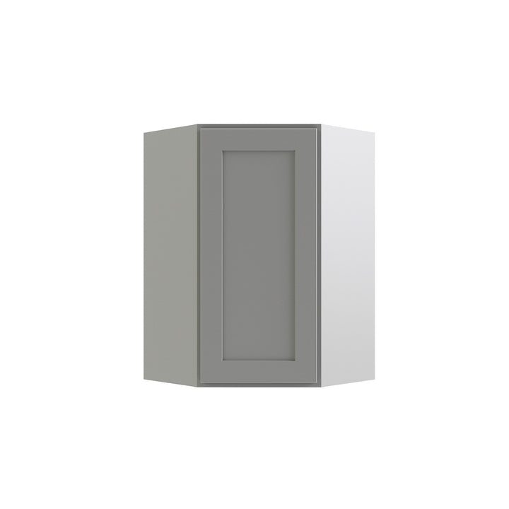 RELIABILT Parkstone 23.875-in W x 30-in H x 12-in D Grey Diagonal Corner Base Fully Assembled Plywood Cabinet (Shaker Style)