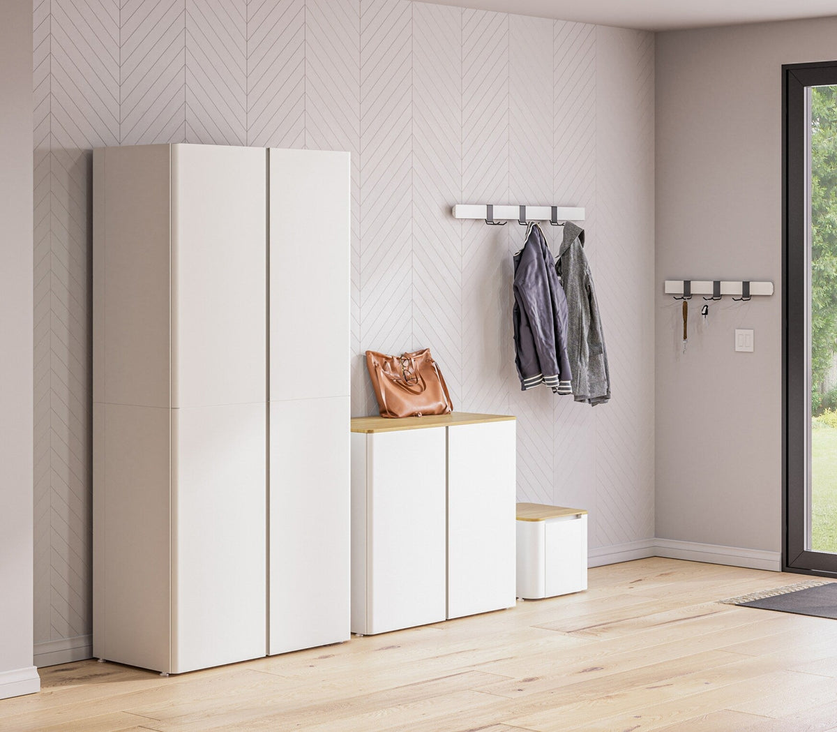 Everest 36-in W x 74-in H Steel Cloud White Freestanding Utility Storage Cabinet