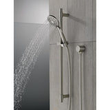 4-Spray 3.9 in. Single Wall Mount Handheld Shower Head in Stainless - Super Arbor