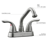 Design House Ashland Polished Chrome Utility Faucet - 2-Handle Deck-Mount