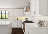 RELIABILT Parkstone 21-in W x 34.5-in H x 24-in D White 1-Drawer Base Fully Assembled Plywood Cabinet (Flat Panel Shaker Style)
