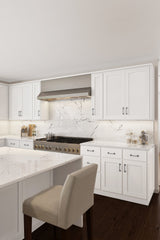 RELIABILT Parkstone 24-in W x 34.5-in H x 24-in D White 3-Drawer Base Fully Assembled Plywood Cabinet (Flat Panel Style)