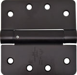 Everbilt 4 in. Oil-Rubbed Bronze Adjustable Spring Door Hinge, 5/8 in. Radius