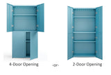Everest 36-in W x 74-in H Steel Modern Blue Freestanding Utility Storage Cabinet