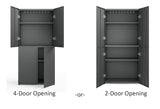 Everest 36-in W x 74-in H Steel Graphite Gray Freestanding Utility Storage Cabinet