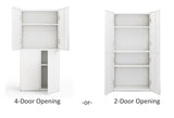Everest 36-in W x 74-in H Steel Cloud White Freestanding Utility Storage Cabinet