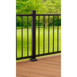 Fiberon CitySide Matte Black Aluminum Deck End Post