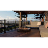 Fiberon CitySide Matte Black Aluminum Deck Line Post